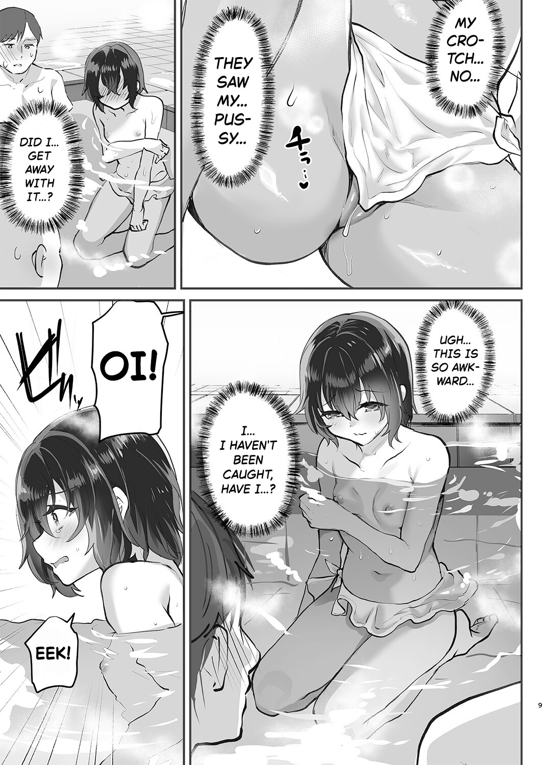 Hentai Manga Comic-Men's Bath Challenge... Failed! Cornered in the Sauna...-Read-8